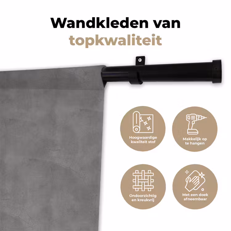 Wandkleed - Beton - Structuur - Patroon — 3