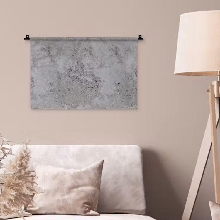 Wandkleed - Patroon - Grijs - Oud - Beton — 2