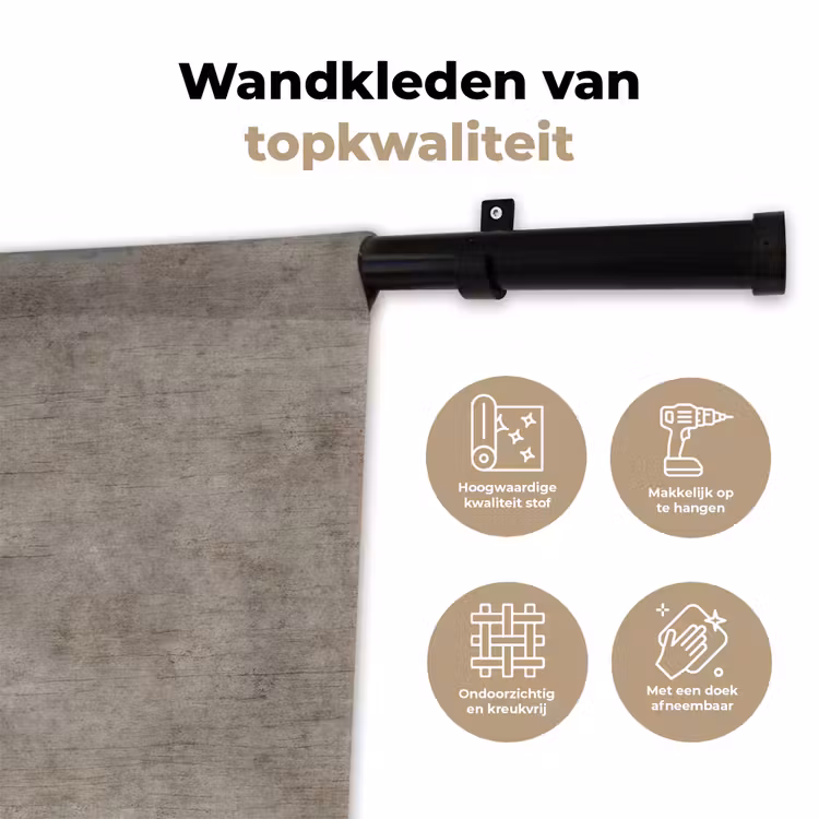 Wandkleed - Retro - Beton - Patroon — 3