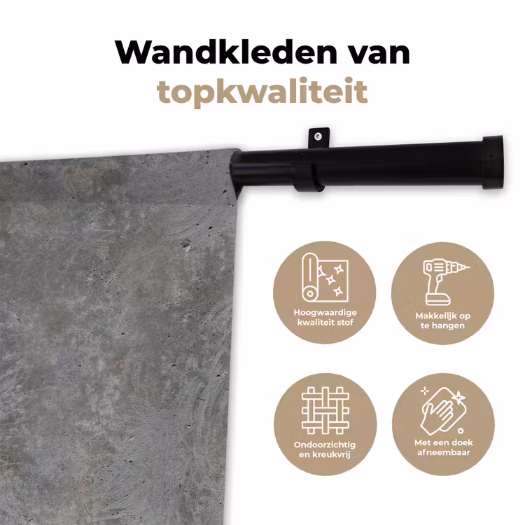 Wandkleed - Stenen - Beton - Patronen — 3
