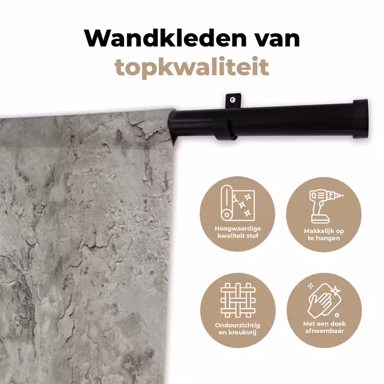 Wandkleed - Beton  - Grijs - Muur — 3