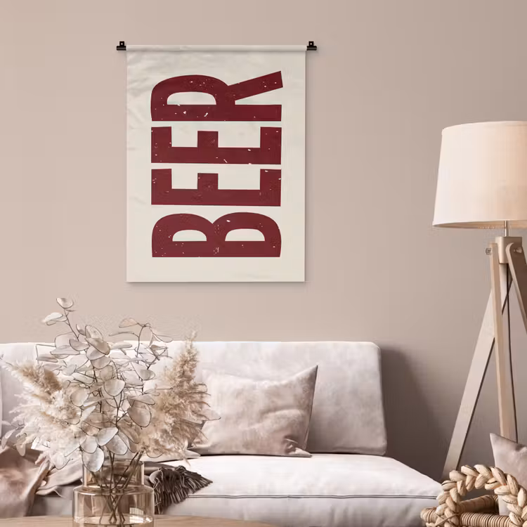 Wandkleed - Japandi - Beer - Red - Retro — 2