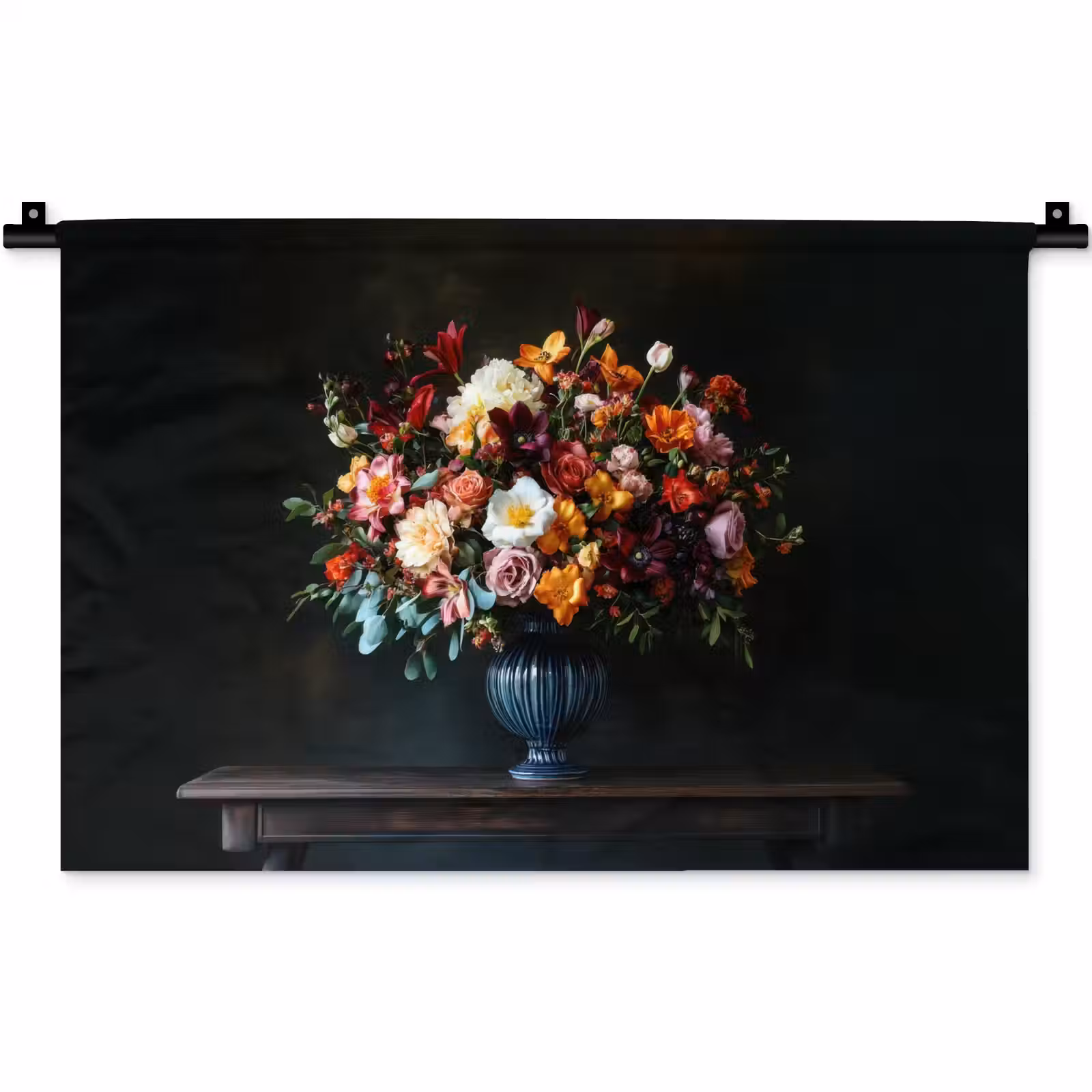 Wandkleed - Groot - Bloemen - Vaas - Boeket — 1