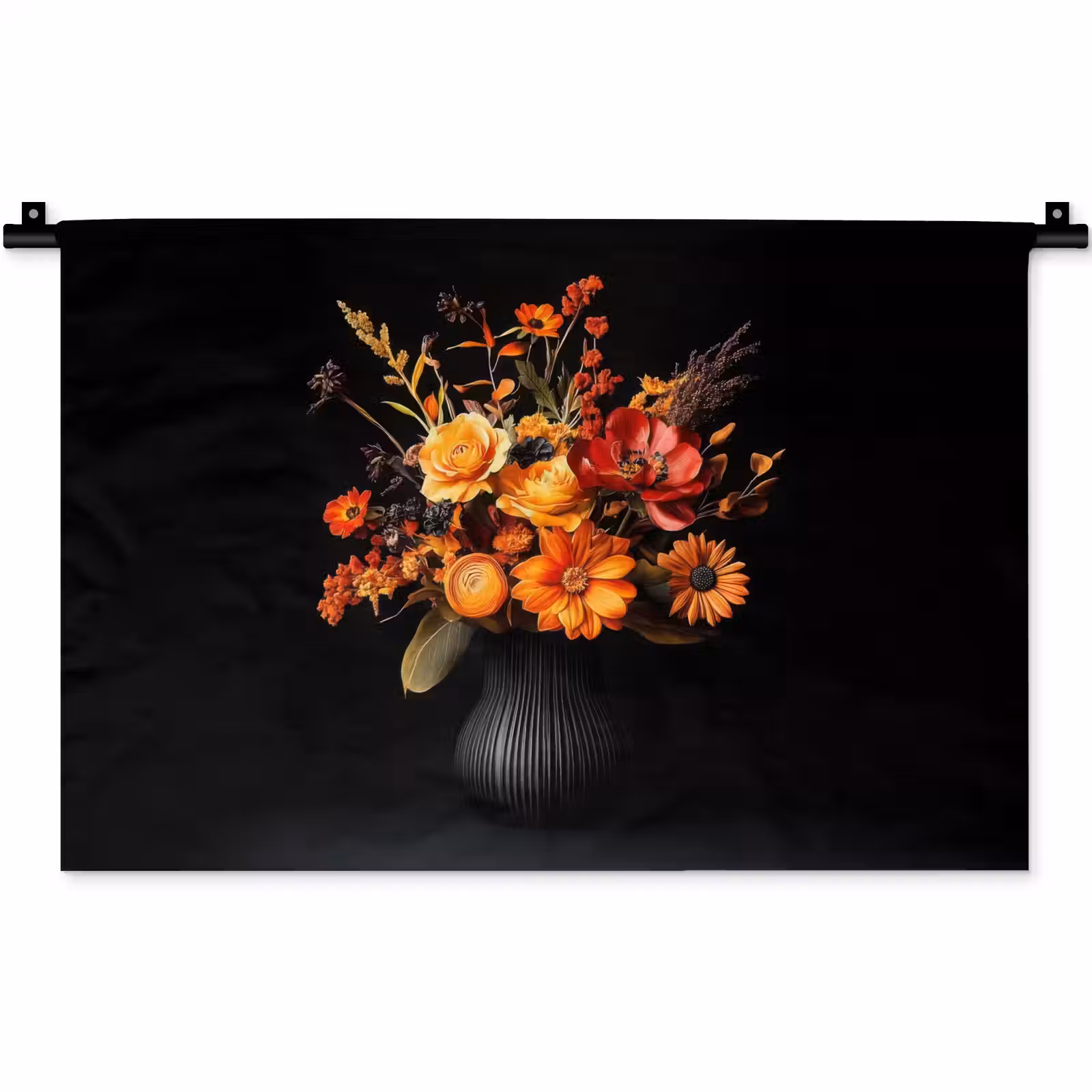 Wandkleed - Herfst - Boeket - Oranje — 1