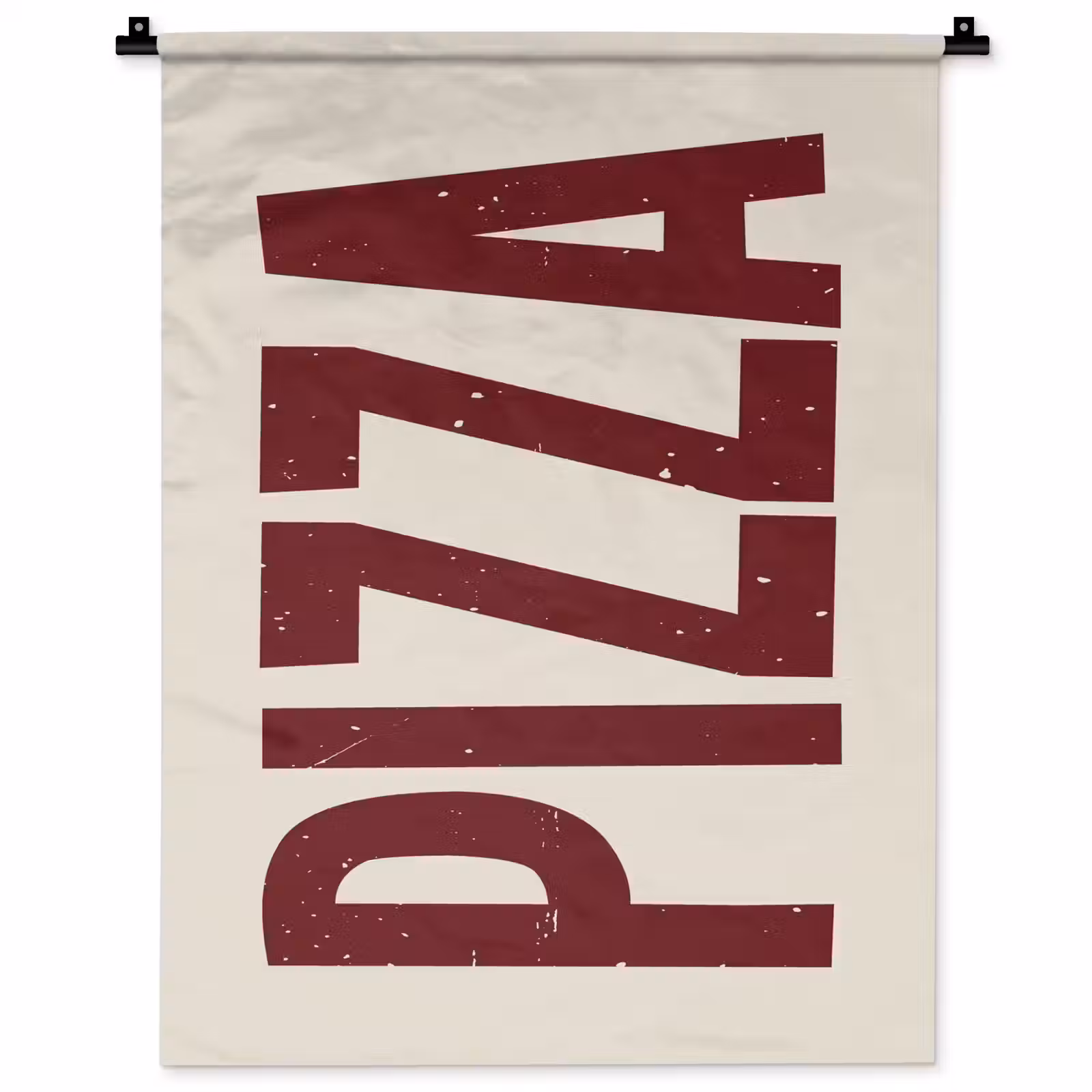 Wandkleed - Pizza - Vintage - Decoratie - Japandi — 1
