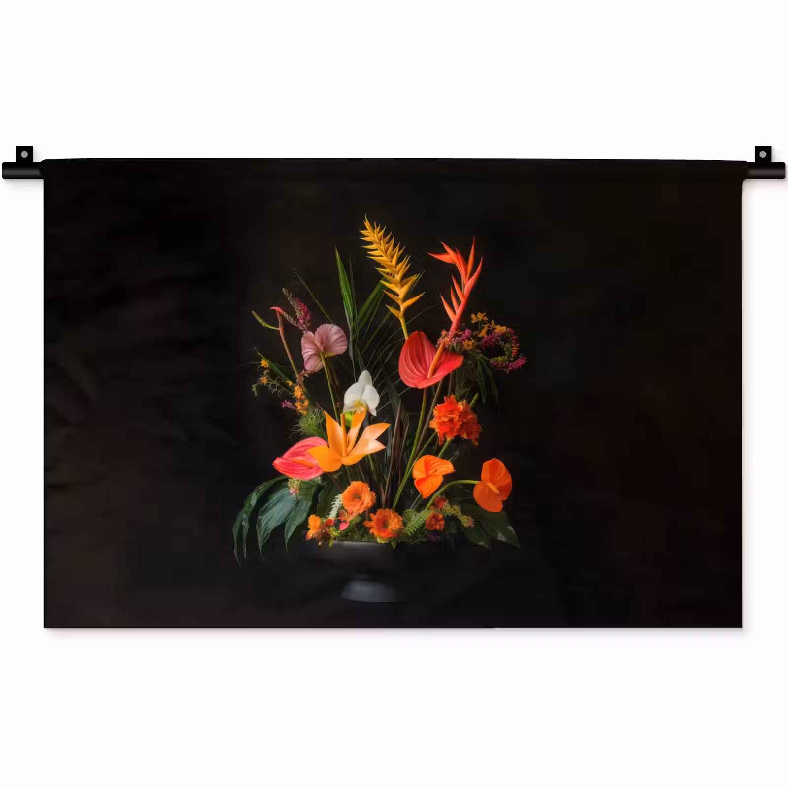 Wandkleed - Schaal - Boeket - Bloemen — 1