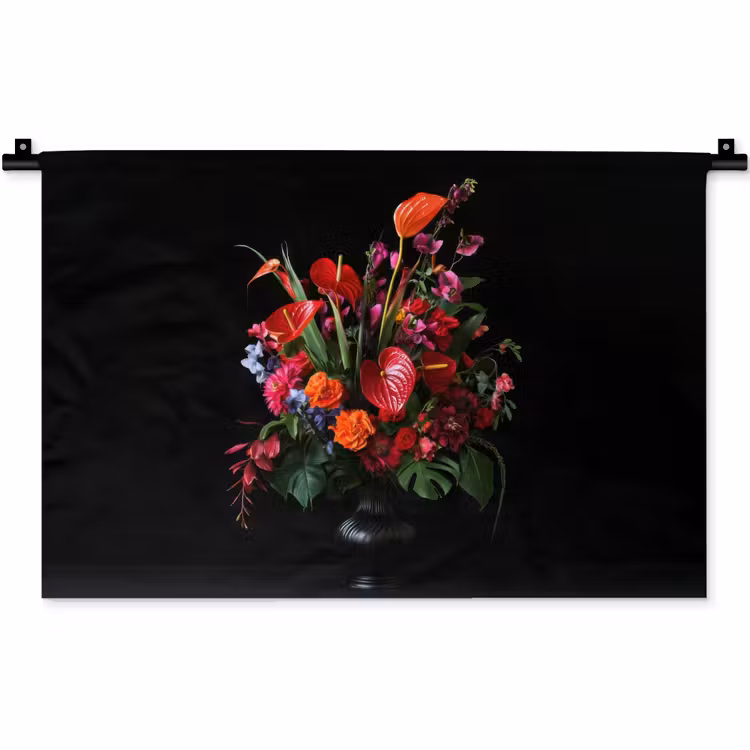 Wandkleed - Bloemen - Boeket - Sierlijk — 1