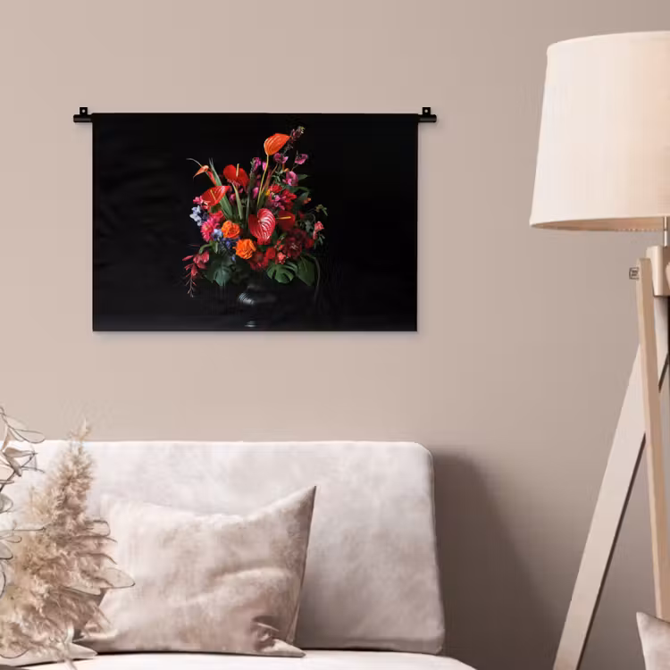 Wandkleed - Bloemen - Boeket - Sierlijk — 2