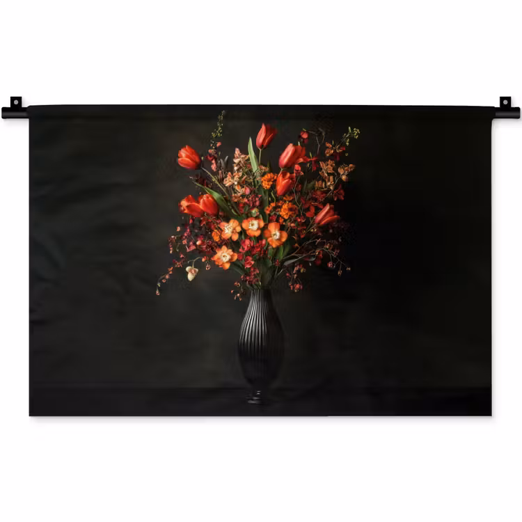Wandkleed - Bloemen - Takken - Boeket — 1