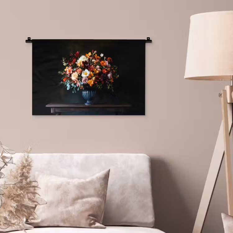 Wandkleed - Groot - Bloemen - Vaas - Boeket — 2