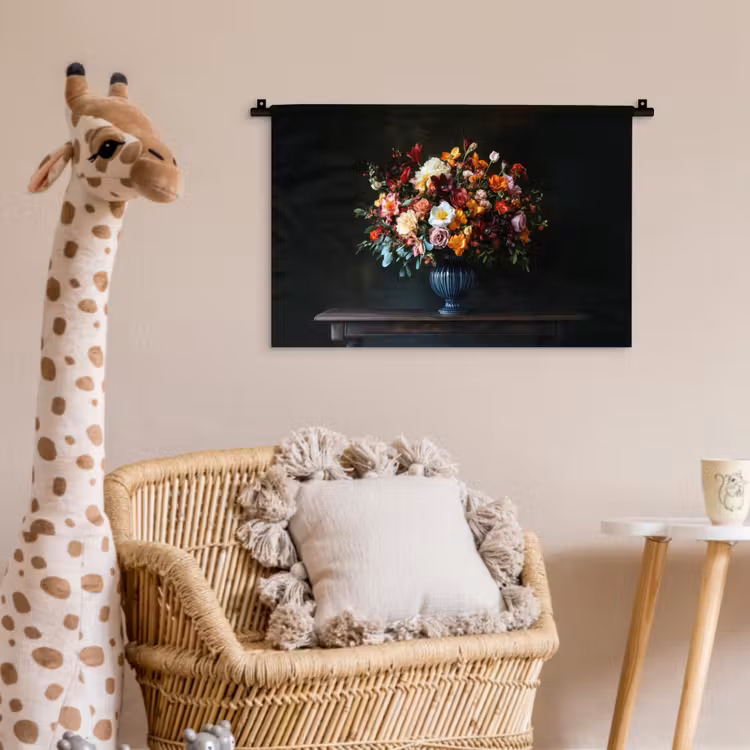 Wandkleed - Groot - Bloemen - Vaas - Boeket — 5