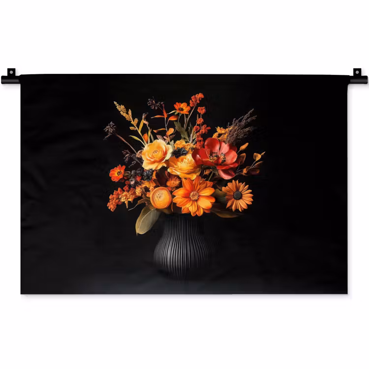 Wandkleed - Herfst - Boeket - Oranje — 1
