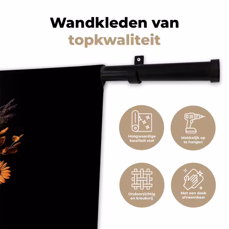 Wandkleed - Herfst - Boeket - Oranje — 3