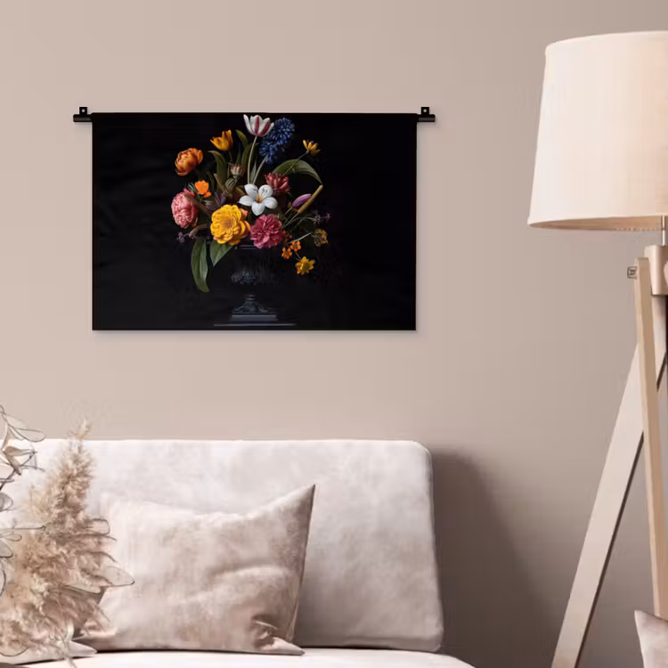 Wandkleed - Lente - Bloemen - Klassiek - Vaas — 2