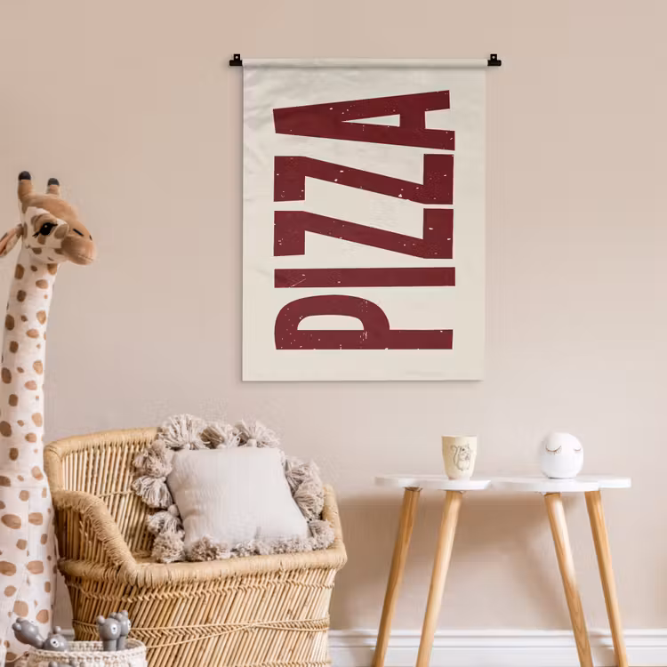 Wandkleed - Pizza - Vintage - Decoratie - Japandi — 6
