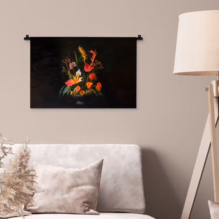 Wandkleed - Schaal - Boeket - Bloemen — 2