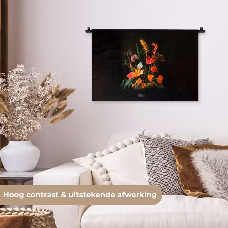 Wandkleed - Schaal - Boeket - Bloemen — 4