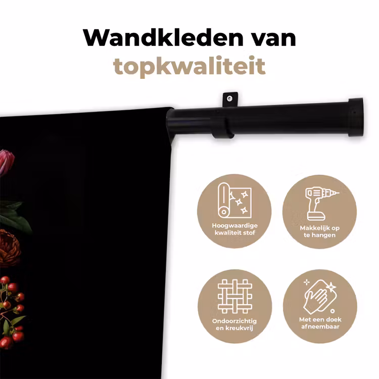 Wandkleed - Sierlijk - Boeket - Bladeren — 3