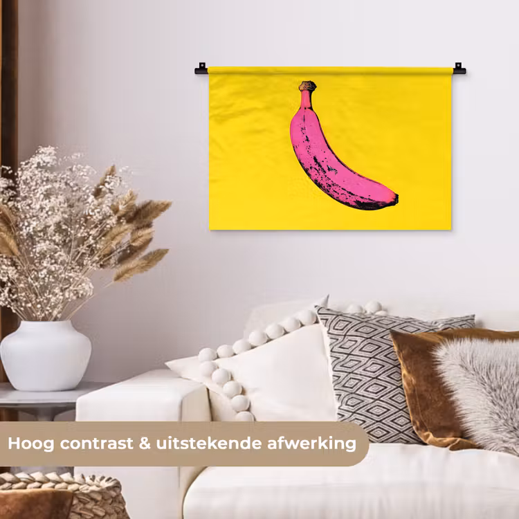 Wandkleed - Banaan - Grafisch - Geel — 4