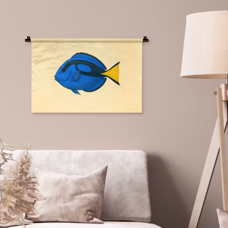 Wandkleed - Blauw - Dory - Vis - Staartvin — 2