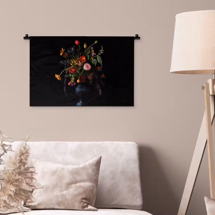 Wandkleed - Bloemen - Bessen - Klassiek — 2
