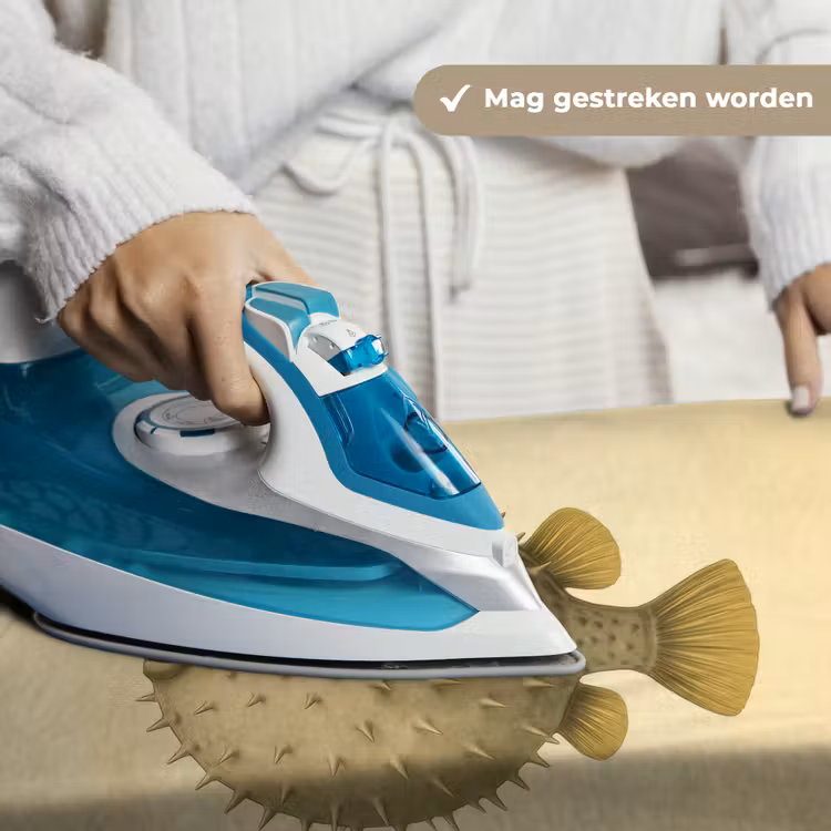 Wandkleed - Stekels - Vis - Opgeblazen - Bruin — 6