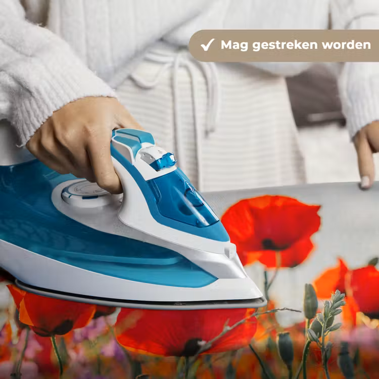Wandkleed - Klaproos - Bloemen - Rood - Paars - Weide — 7