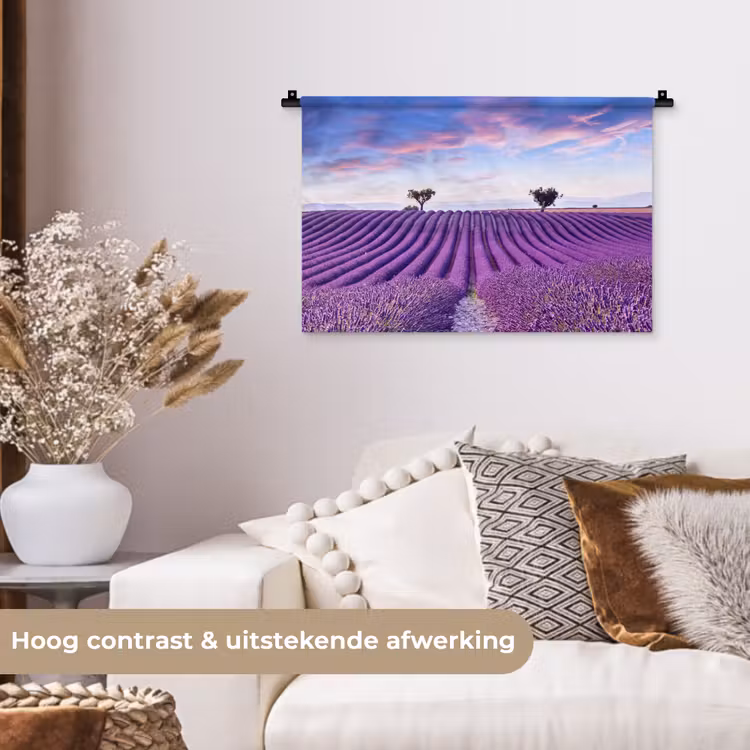 Wandkleed - Lavendel - Natuur - Paars - Bomen - Bloemen — 4