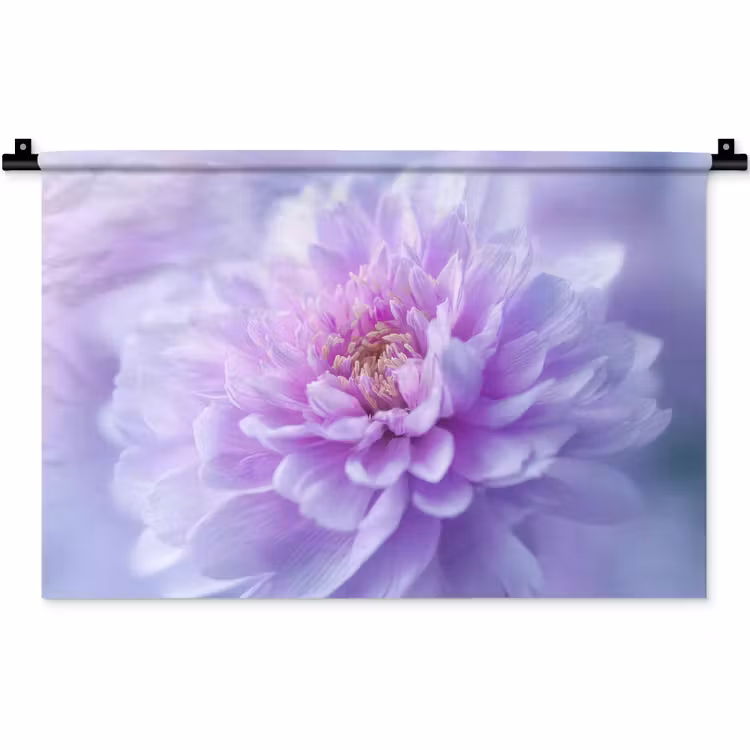 Wandkleed - Paars - Dahlia - Dromerig — 1