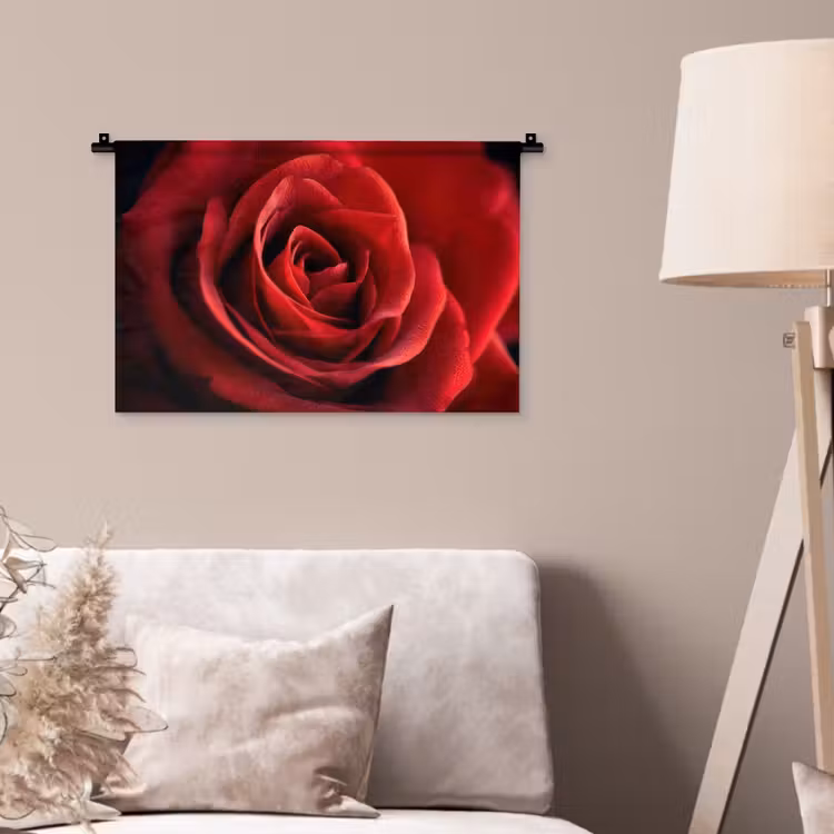 Wandkleed - Rood - Roos - Romantisch — 2