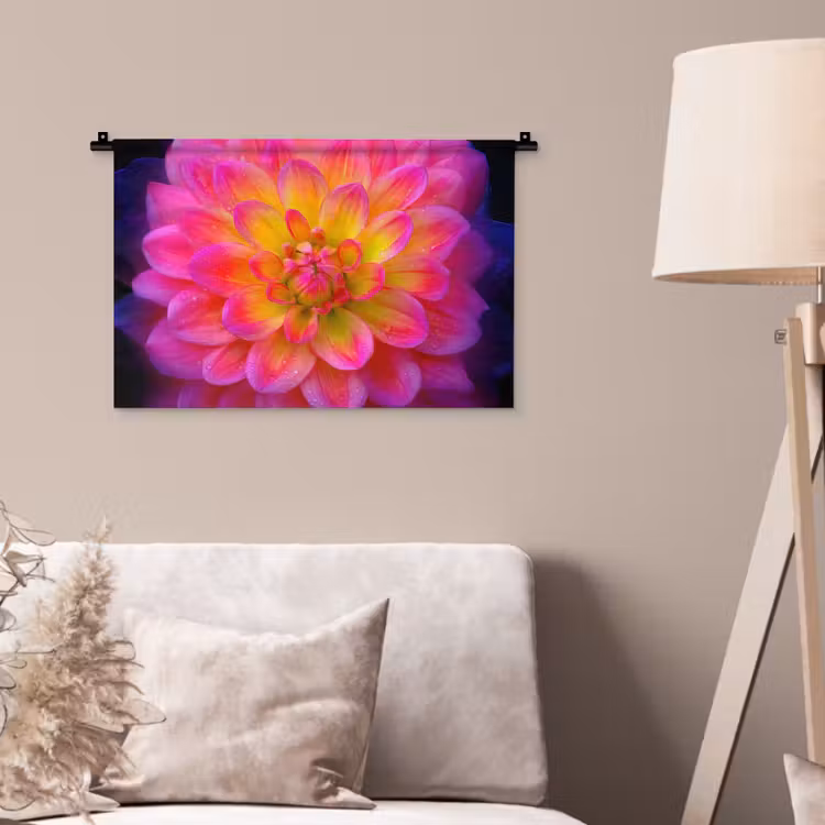Wandkleed - Roze - Dahlia - Kleurrijk — 2
