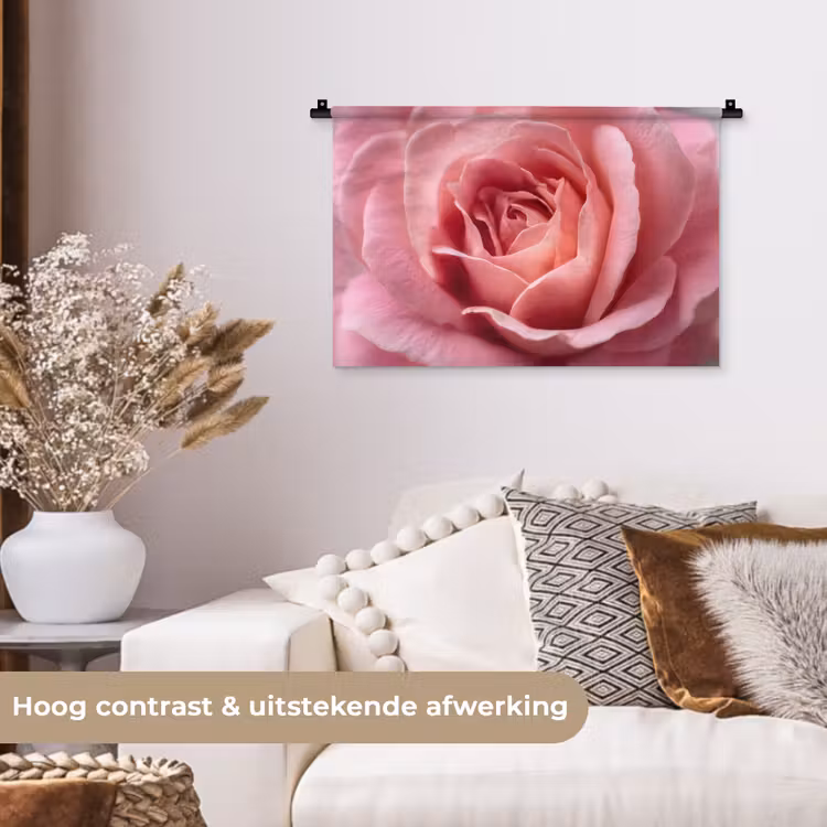 Wandkleed - Roze - Roos - Romantisch — 4