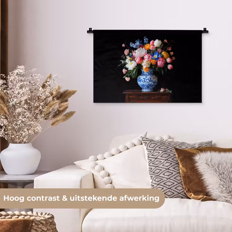 Wandkleed - Rozen - Bloemen - Vaas - Boeket — 4
