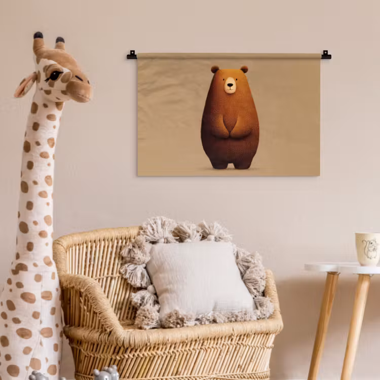 Wandkleed - Beer - Minimalistisch - Bruin — 5