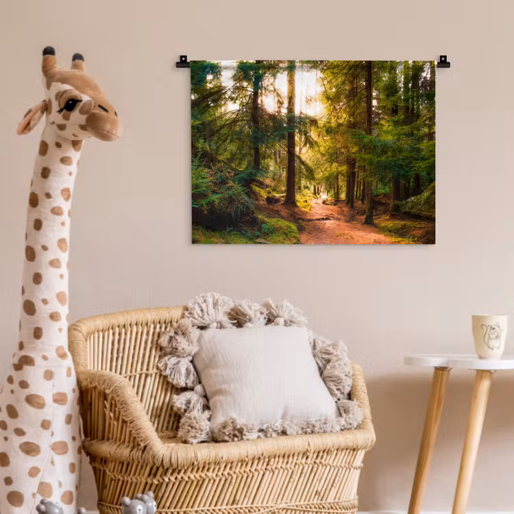 Wandkleed - Bos - Pad - Bomen - Groen - Zon - Natuur — 6