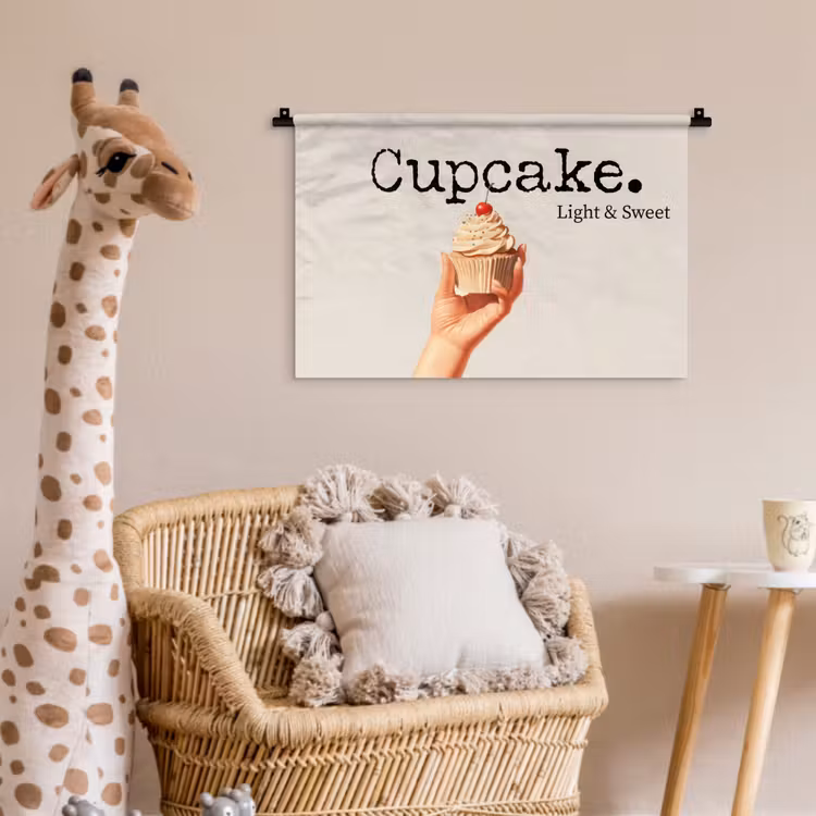 Wandkleed - Cupcake - Zoet - Kers — 5