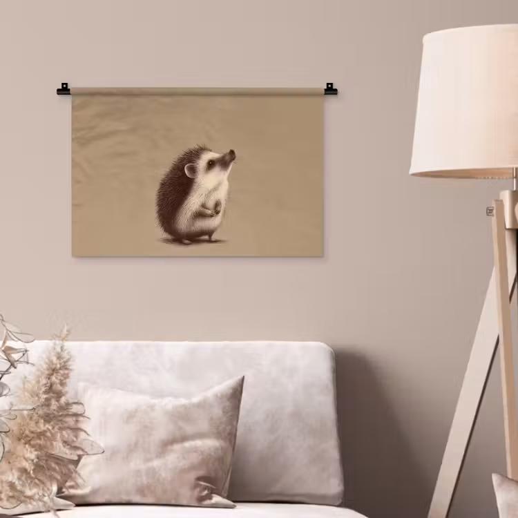 Wandkleed - Egel - Snuitje - Bruin - Stekels — 2