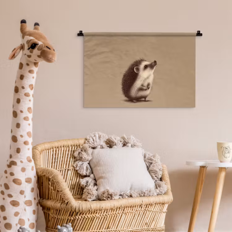 Wandkleed - Egel - Snuitje - Bruin - Stekels — 5