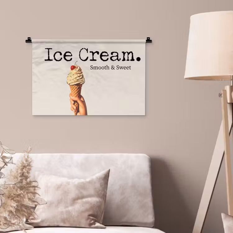 Wandkleed - Ice cream - Softijs - Kleurrijk - Kers — 2