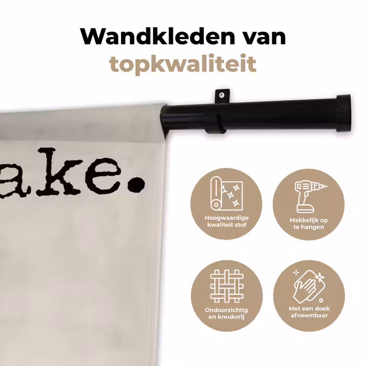 Wandkleed - Milkshake - Kers - Rietje — 3