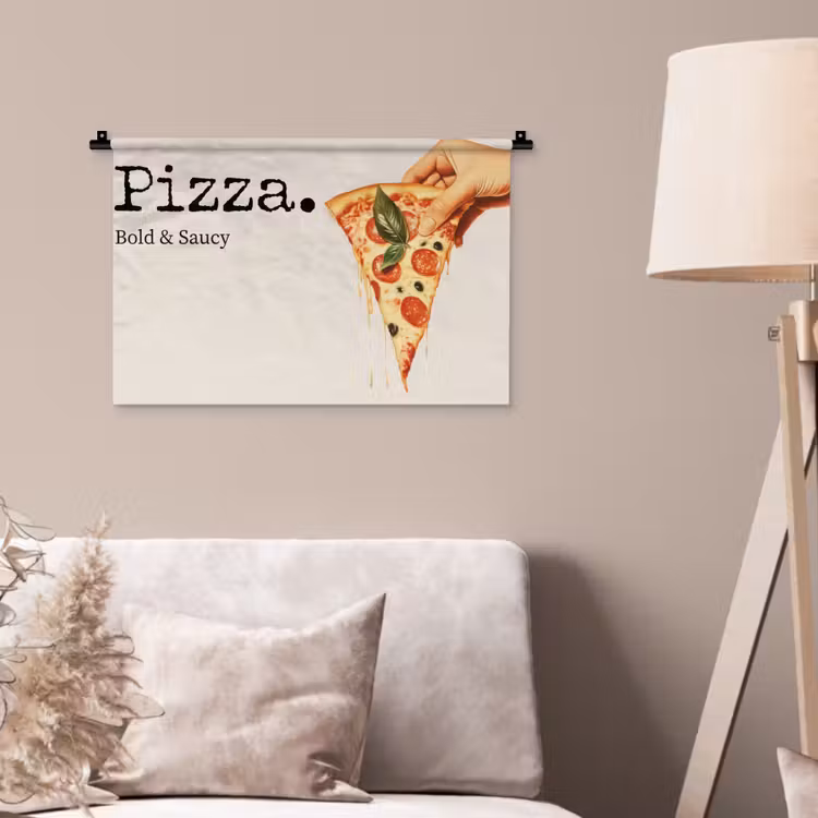 Wandkleed - Pizza - Kaas - Pepperoni — 2