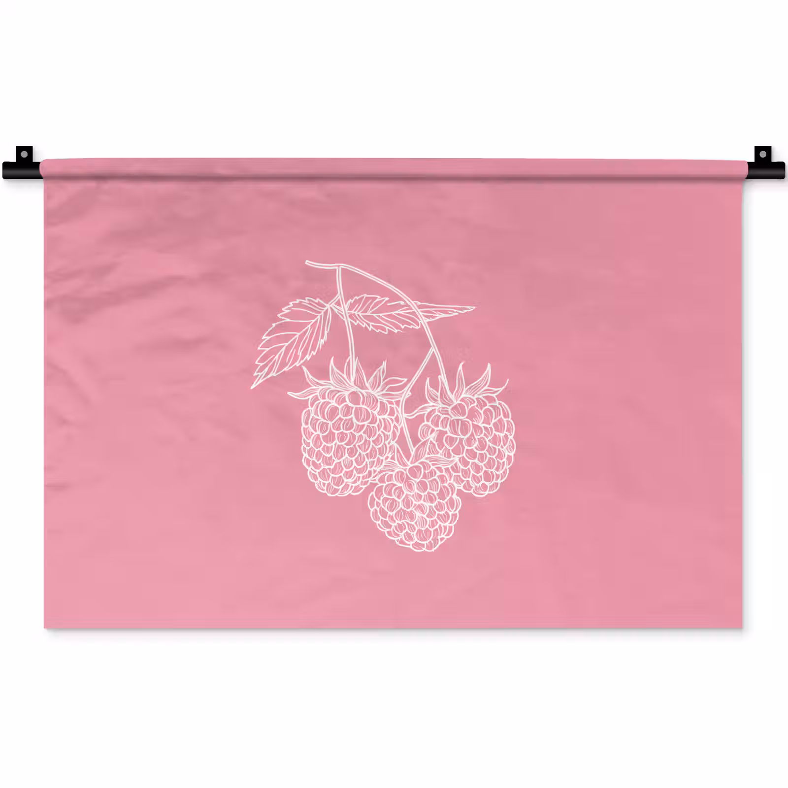 Wandkleed - Frambozen - Steel - Getekend - Roze — 1