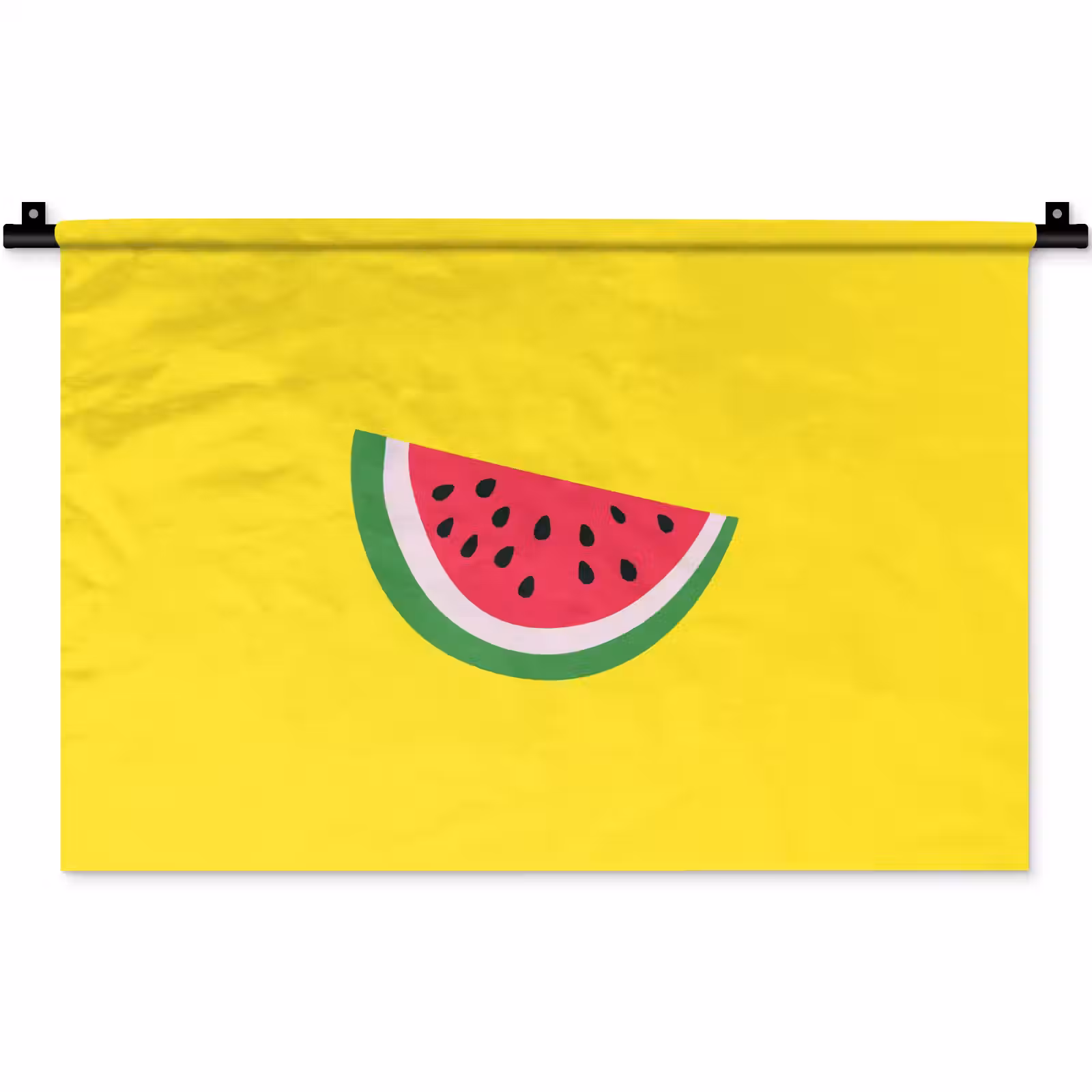 Wandkleed - Fruit - Watermeloen - Geel — 1