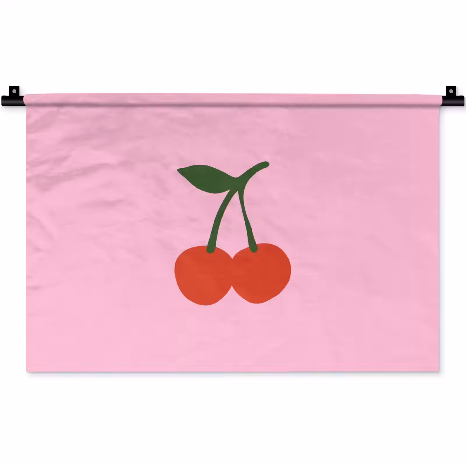 Wandkleed - Kersen - Roze - Illustratie — 1
