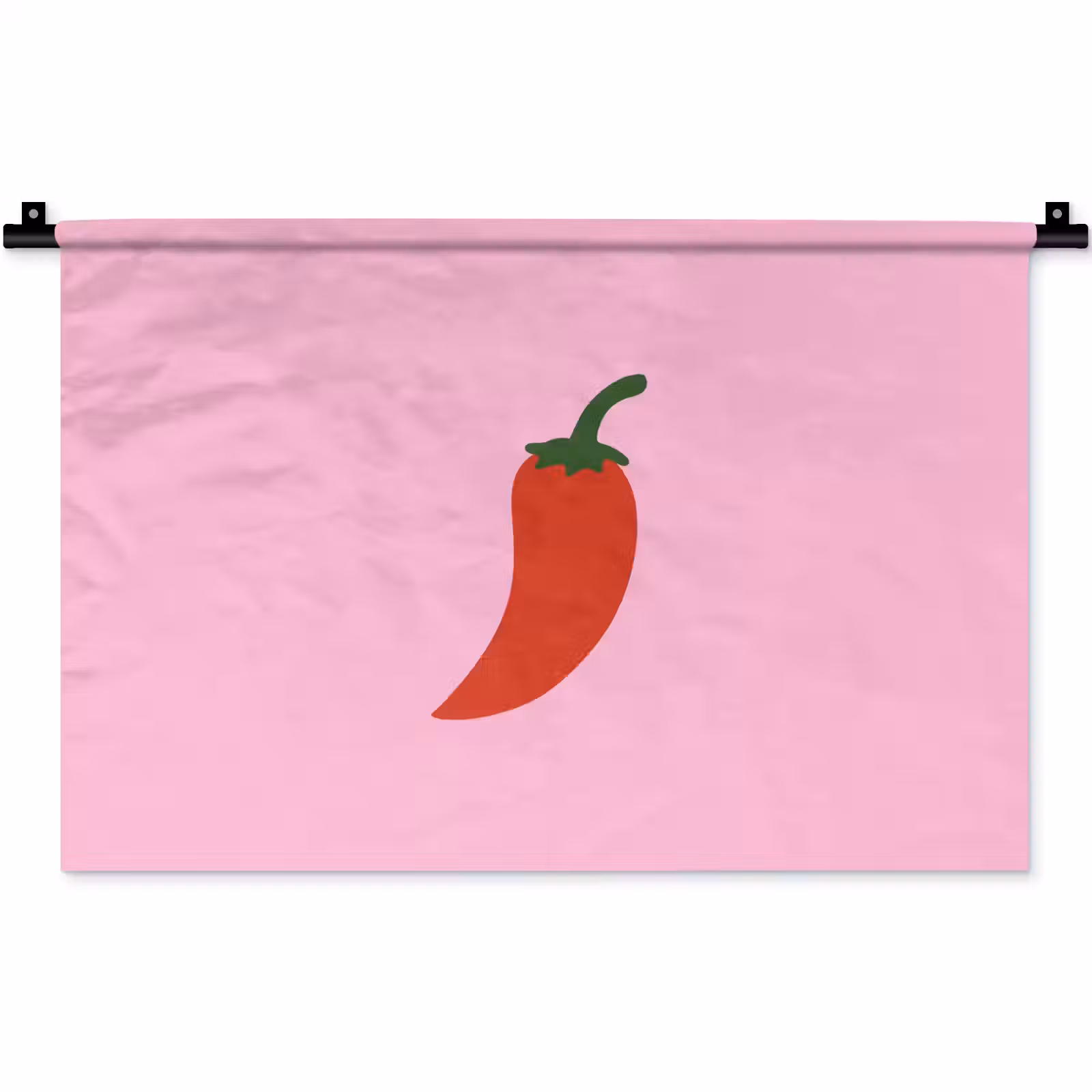 Wandkleed - Peper - Rood - Illustratie — 1