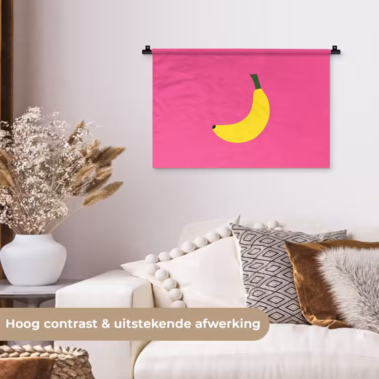 Wandkleed - Banaan - Geel - Fruit — 4