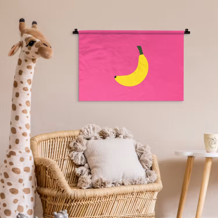 Wandkleed - Banaan - Geel - Fruit — 5
