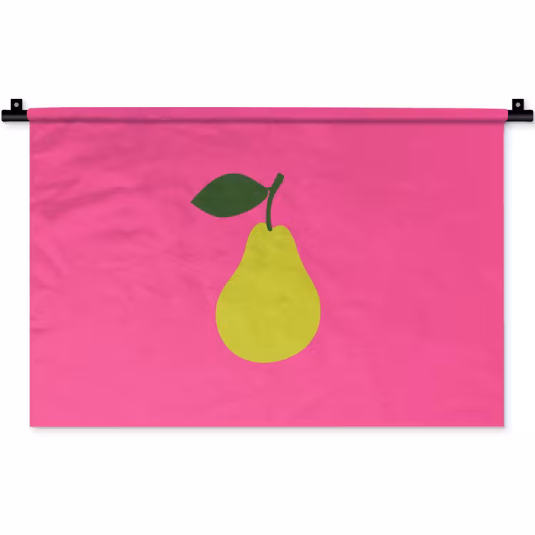 Wandkleed - Illustratie - Fruit - Peer - Groen — 1