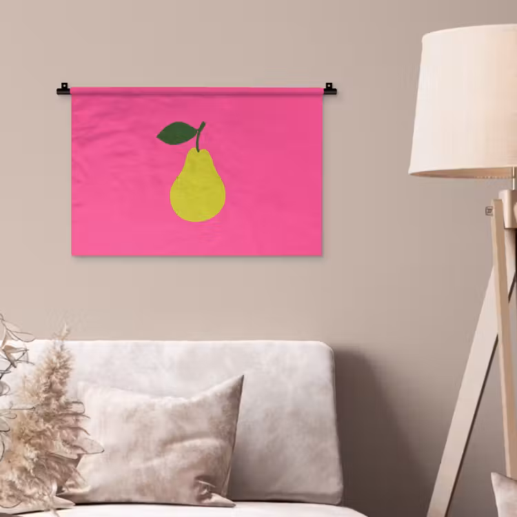 Wandkleed - Illustratie - Fruit - Peer - Groen — 2