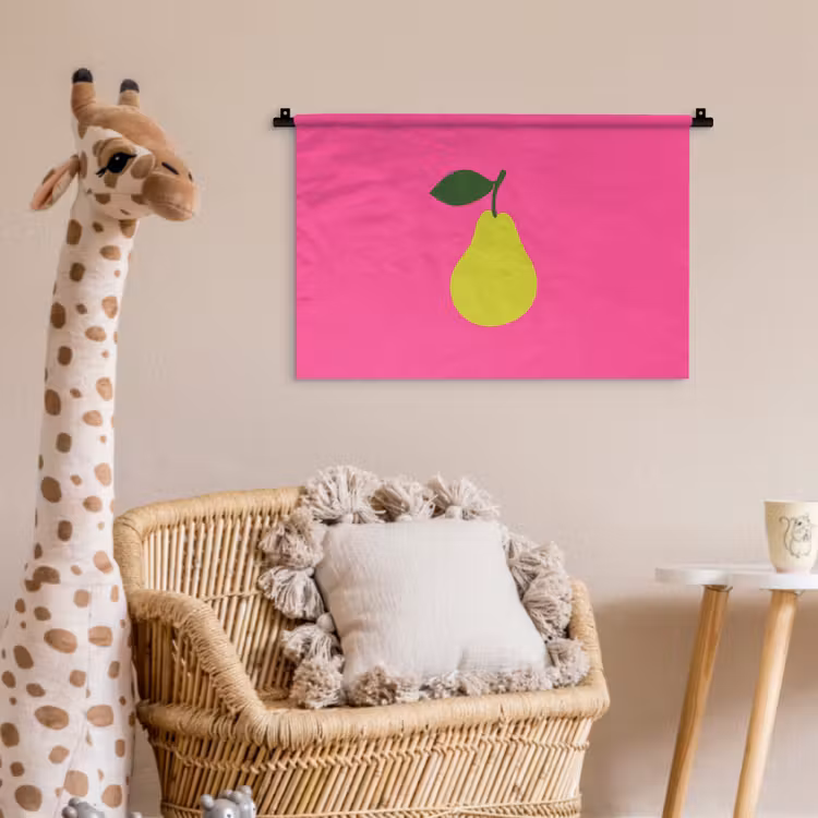 Wandkleed - Illustratie - Fruit - Peer - Groen — 5